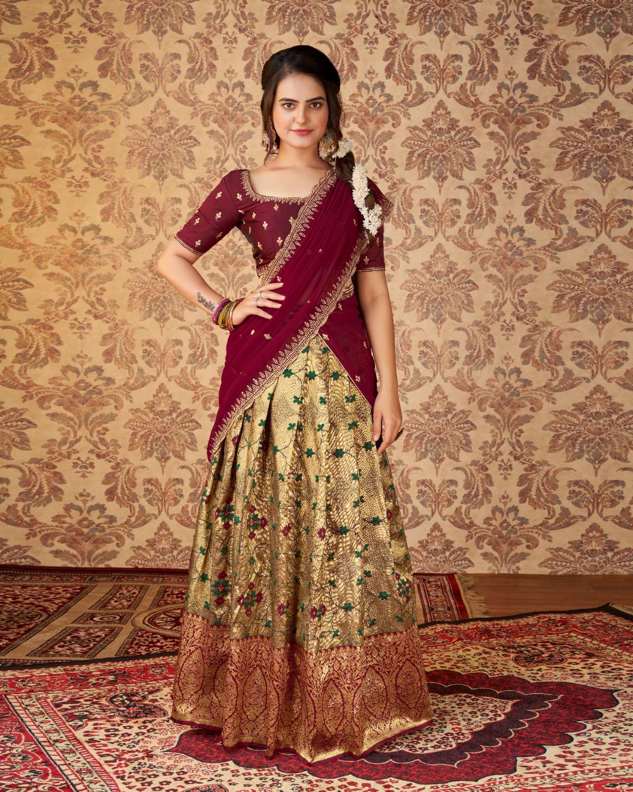 Chiffon Bridal Lehenga Sarees at Best Price in Surat | Ananya Fashion House