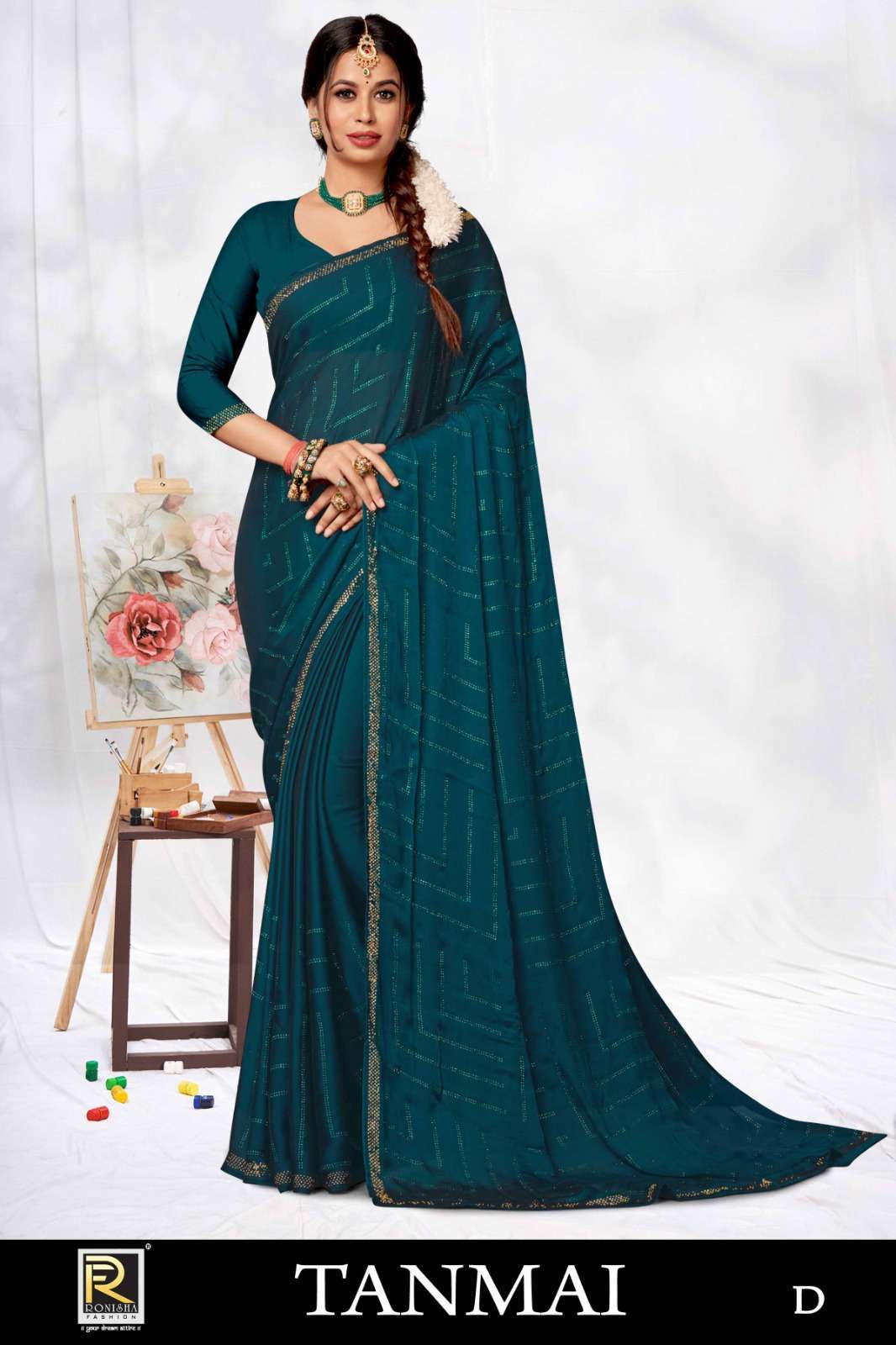 Velly Vol 2 Flower Print Georgette Designer Saree Collection