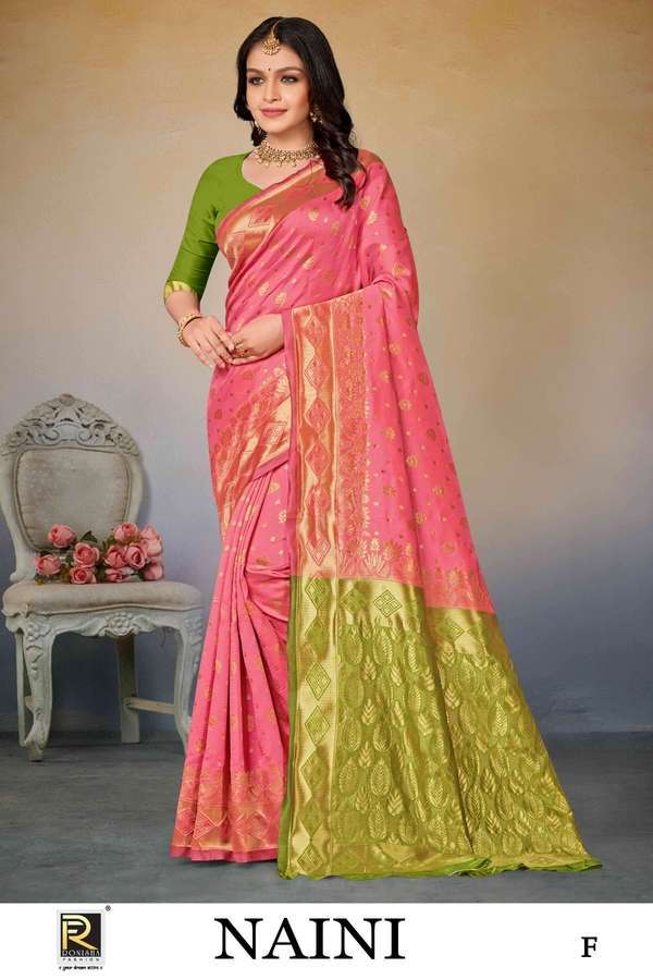 Pure Soft Silk Saree with Golden Zari Weaving Border