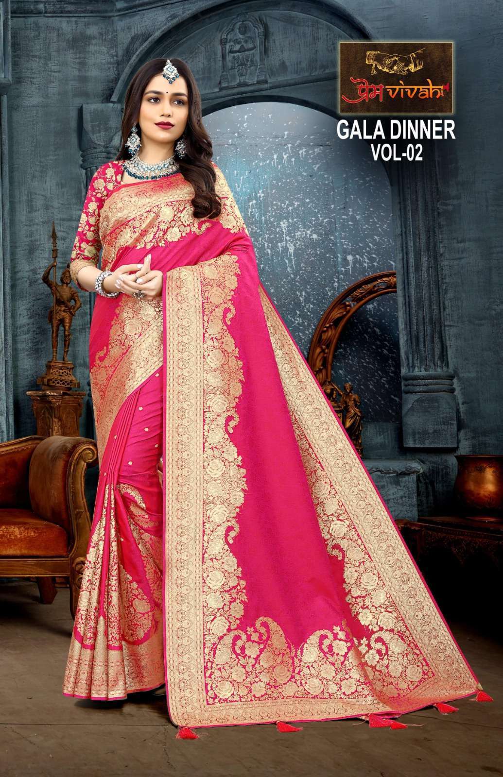 Shop the Hottest Heavy Stone Work Saree Online Now