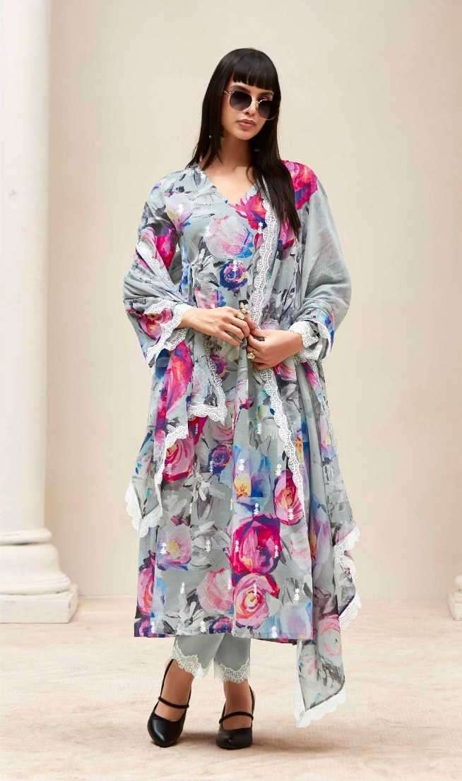 Kimora Heer Kashmiri Garden Designer Pakistani Salwar Kameez for Girls