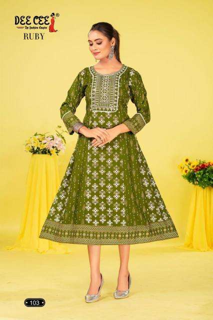 DEECEE RUBY Hsn Code Designer Kurtis wholesale in Delhi