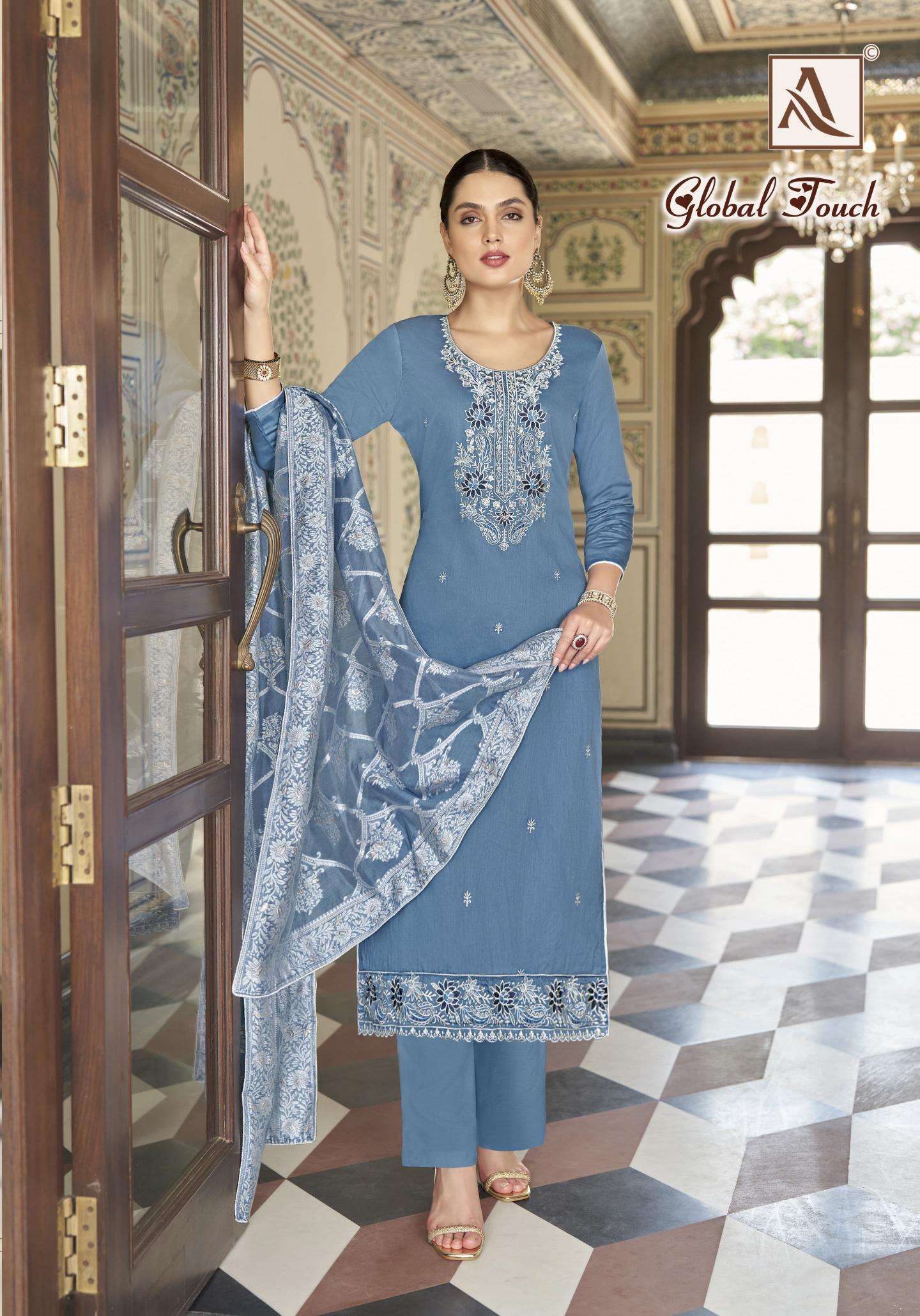 Alok Global Touch Dress material wholesalers in Ahmedabad