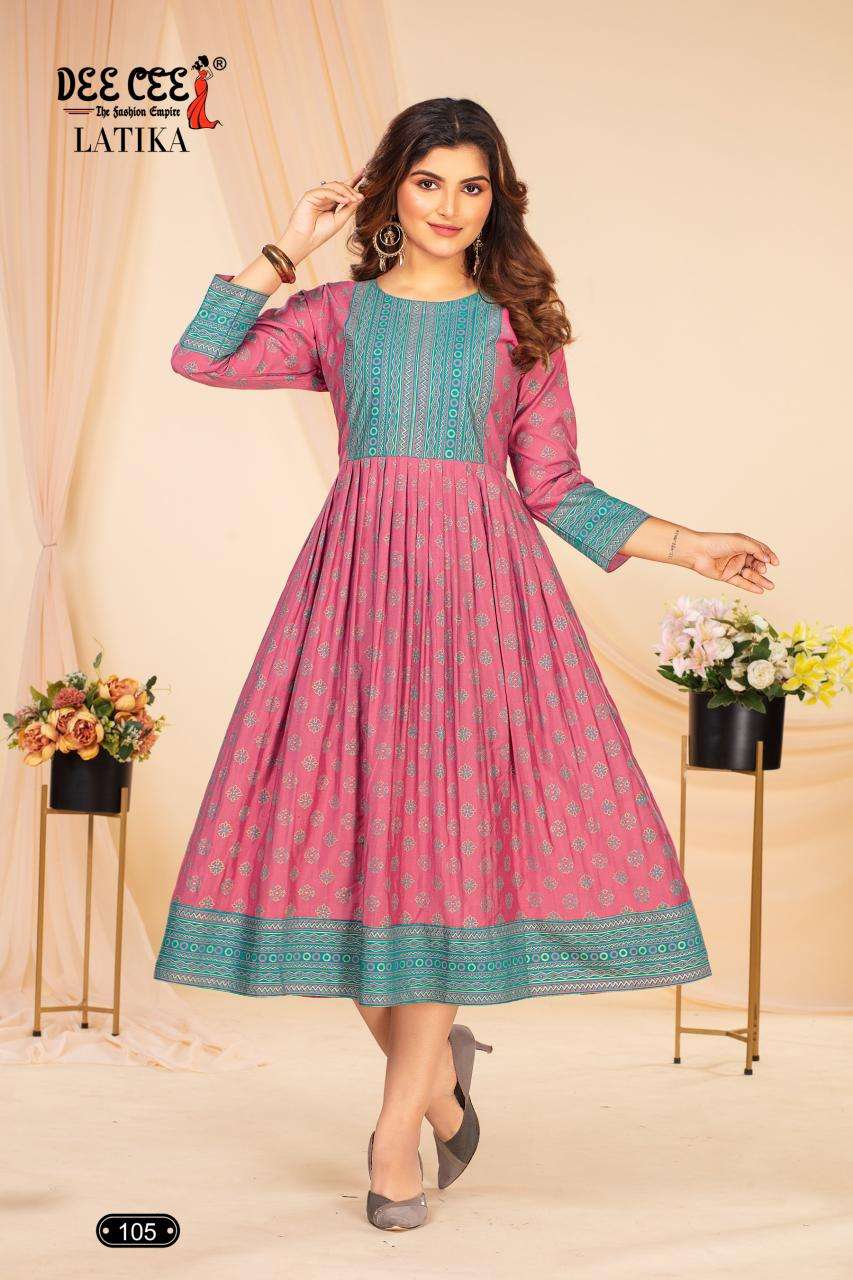 Deecee Latika Designer kurtis for wholesale in Kolkata