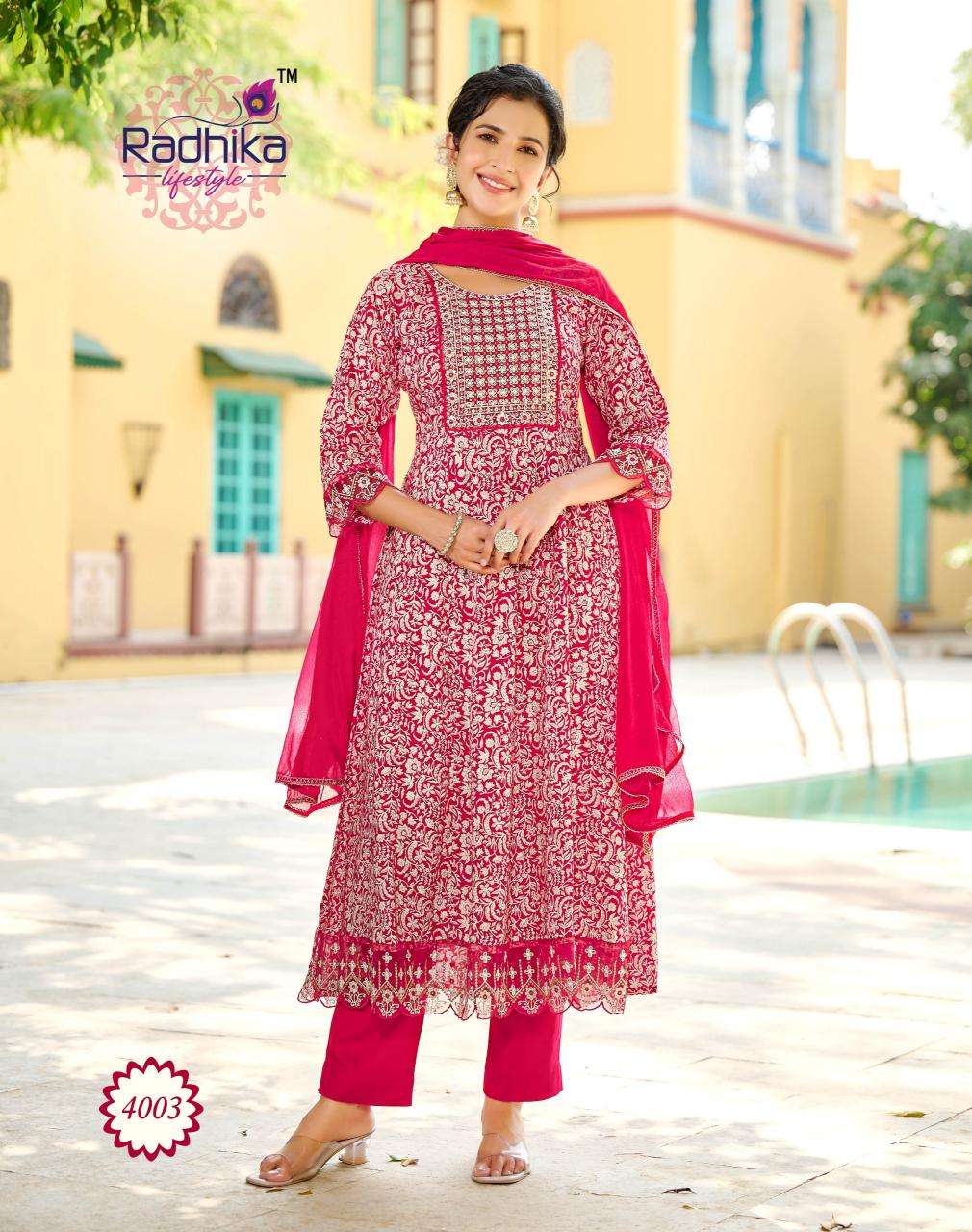 RADHIKA lifestyle ANARKALI Vol 4 kurti wholesale market delhi