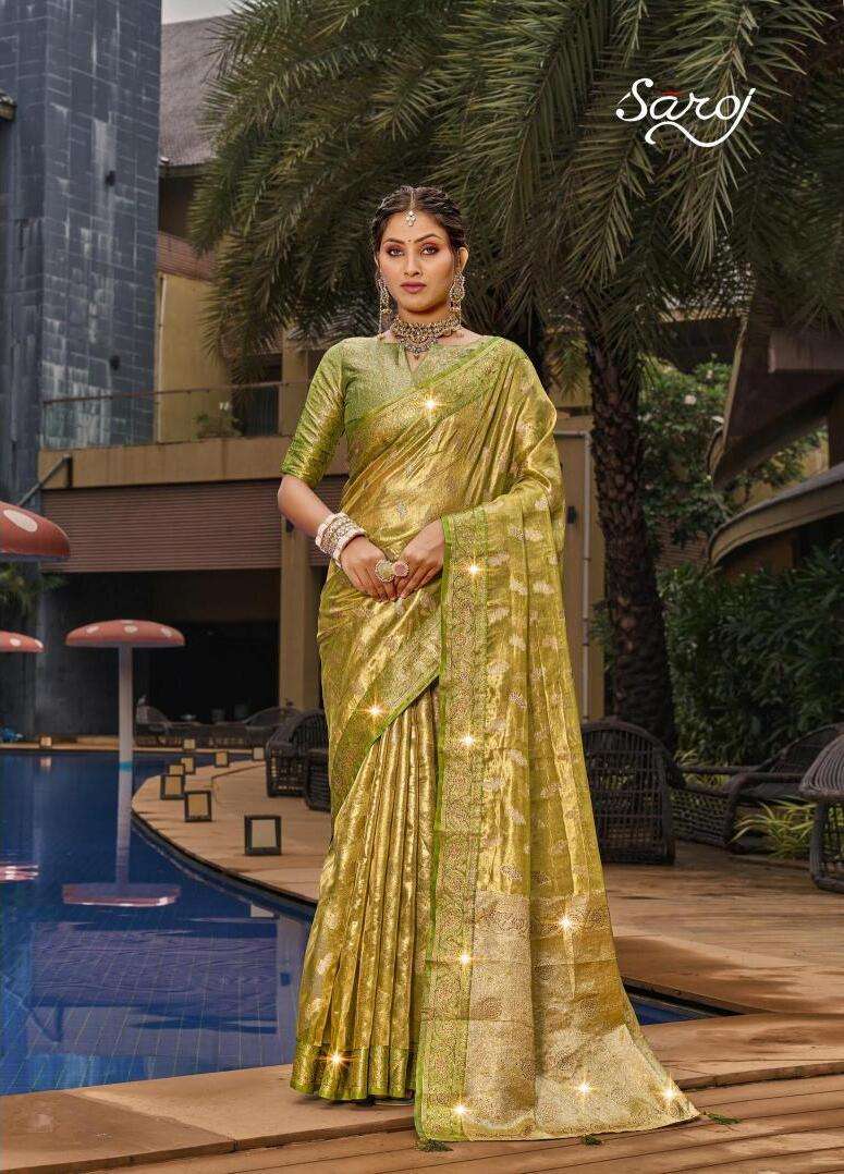 Saroj Lilly tissue vol.2 Wholesale saree bazaar in Ahmedabad