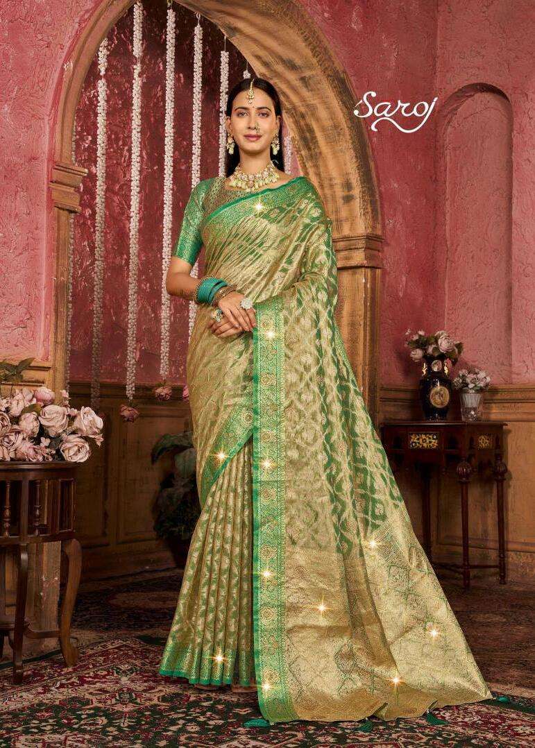 Saroj Lilly tissue vol.3 Bulk sarees in Ahmedabad