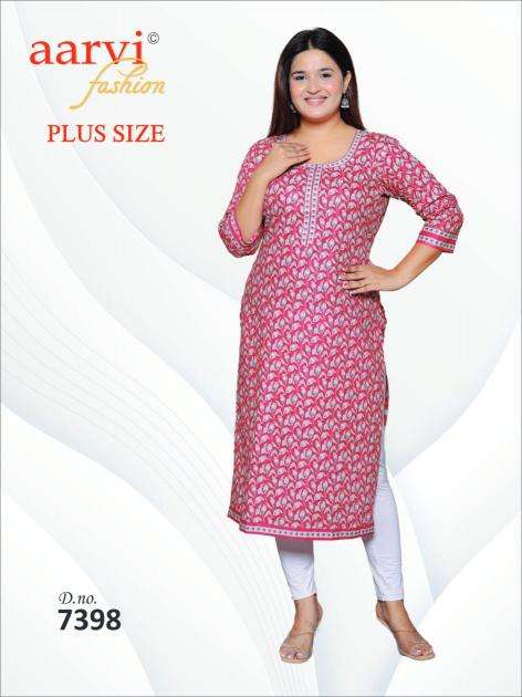 Aarvi Plus Size Vol-4 Kurti wholesale market in Surat