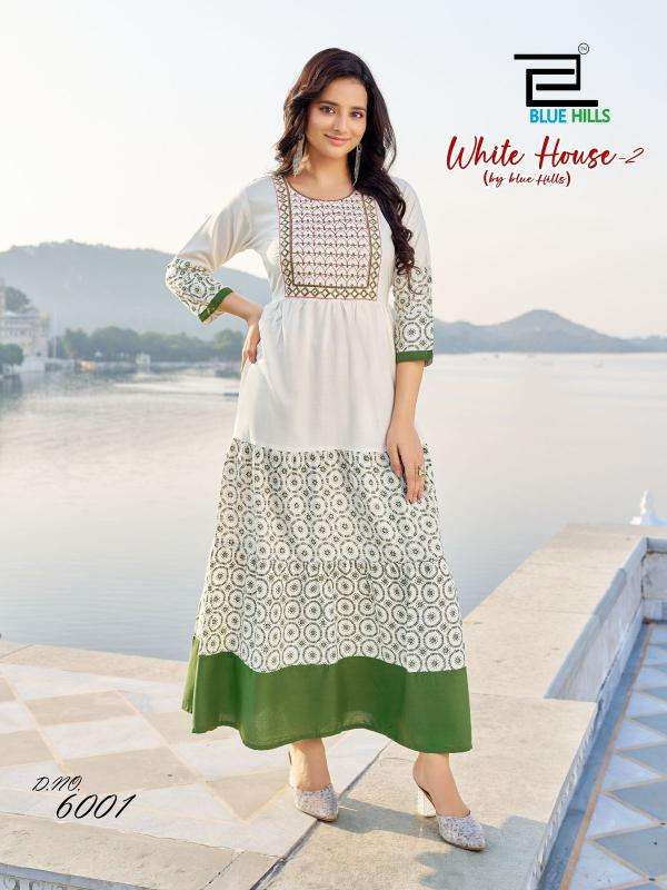 Blue Hills White House Vol 2 kurti wholesale market