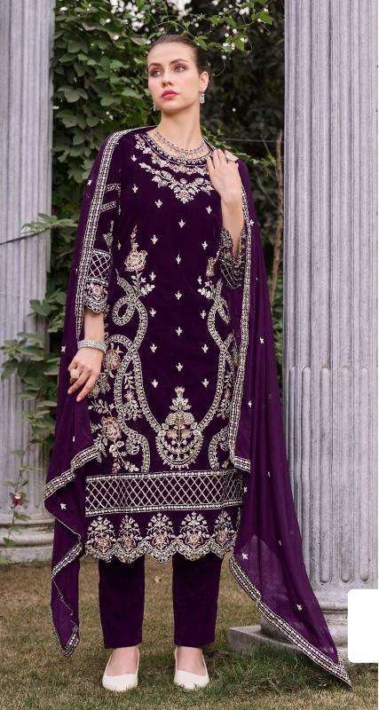 Motifz 2038 ABCD velvet with embroidery online salwar kameez usa