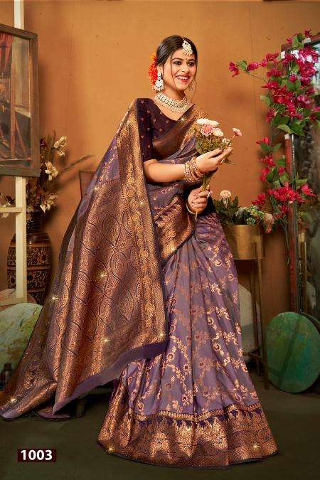 Saroj Pravya Silk Swarovski vol.3  Surat saree wholesale price