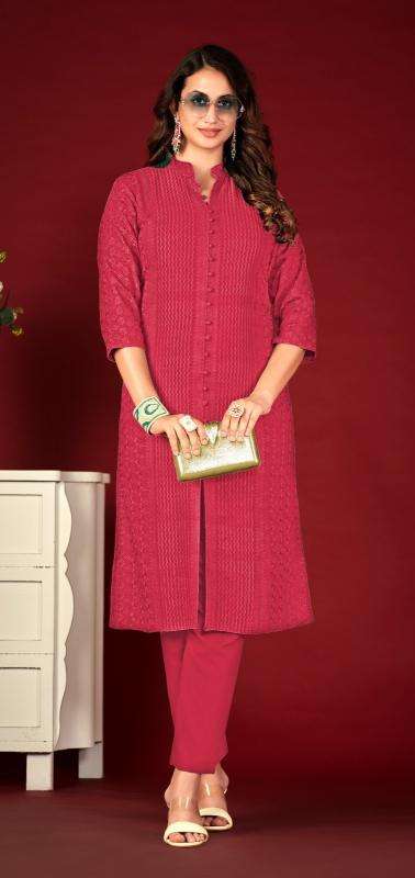 TUNIC HOUSE LUCKNOWI CHIKANKARI D- 28 Wholesale designer Kurtis in Hyderabad