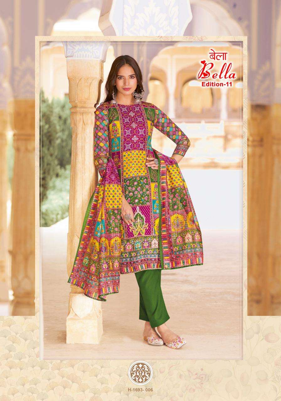 Alok Bella Vol 11 Dress materials wholesaler near me