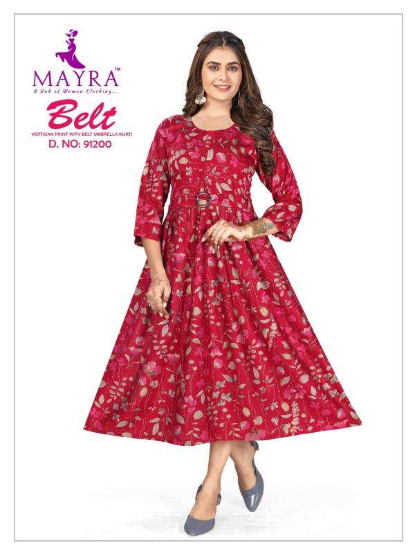 Mayra Belt Kurti wholesale market in Surat