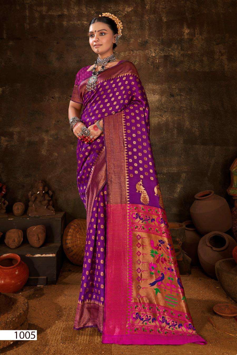 Saroj Morni silk vol.1 Wholesale Saree Market in Thane