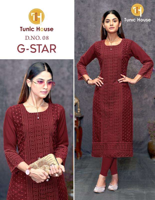 Tunic House G Star Georgette Kurti manufacturer in Surat