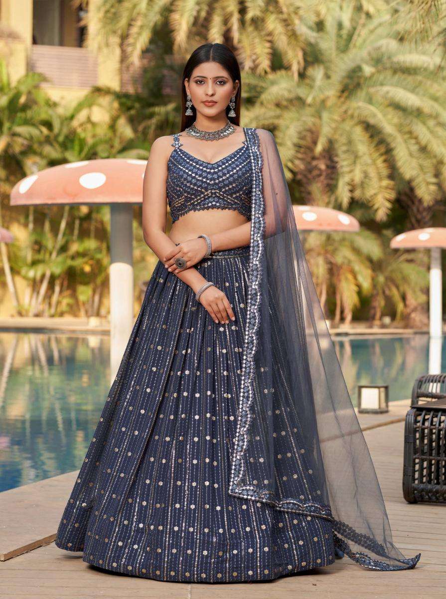 Zeel Clothing Golden Palm lehenga Choli wholesalers in Gujarat