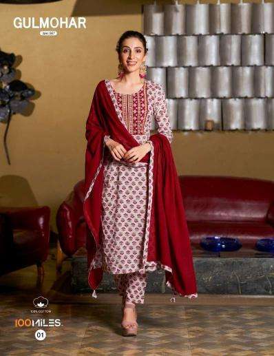 100 Miles Gulmohar Kurtis for ladies wholesale