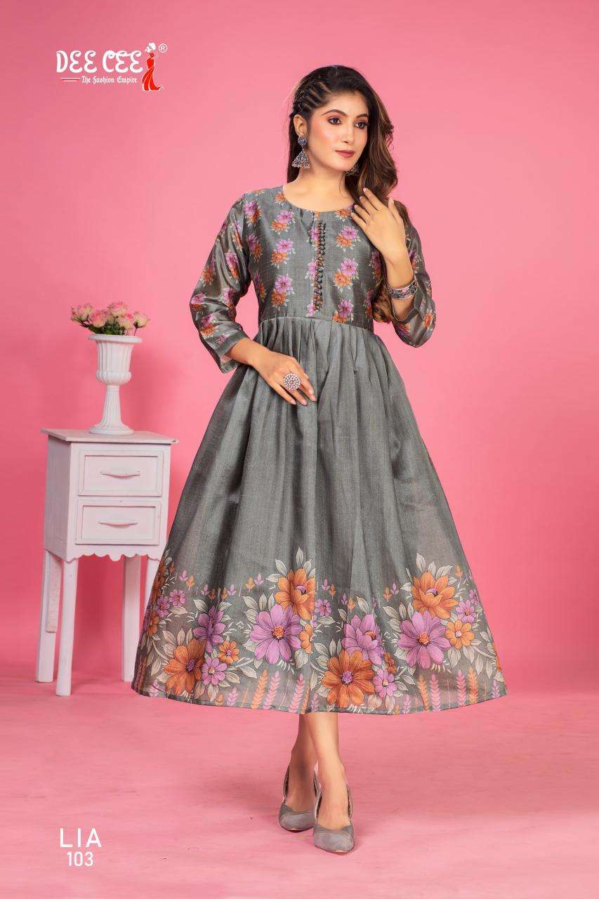 Deecee Lia ZARNA Kurtis manufacturer in Surat