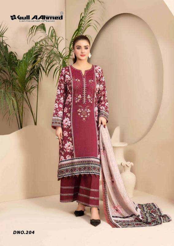 Gull AAhmed Lawn Vol 24 Ladies dress material suppliers in Mumbai