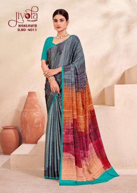 Jivotra Rainbow Crepe Soft silk Party wear sarees wholesalers Mumbai