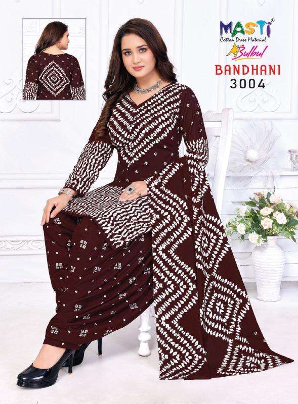 Masti Bulbul Bandhani Vol 03 Designer dress material wholesale