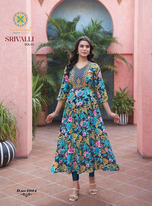 Passion Tree Srivalli Vol 1 Fancy kurti in Mumbai