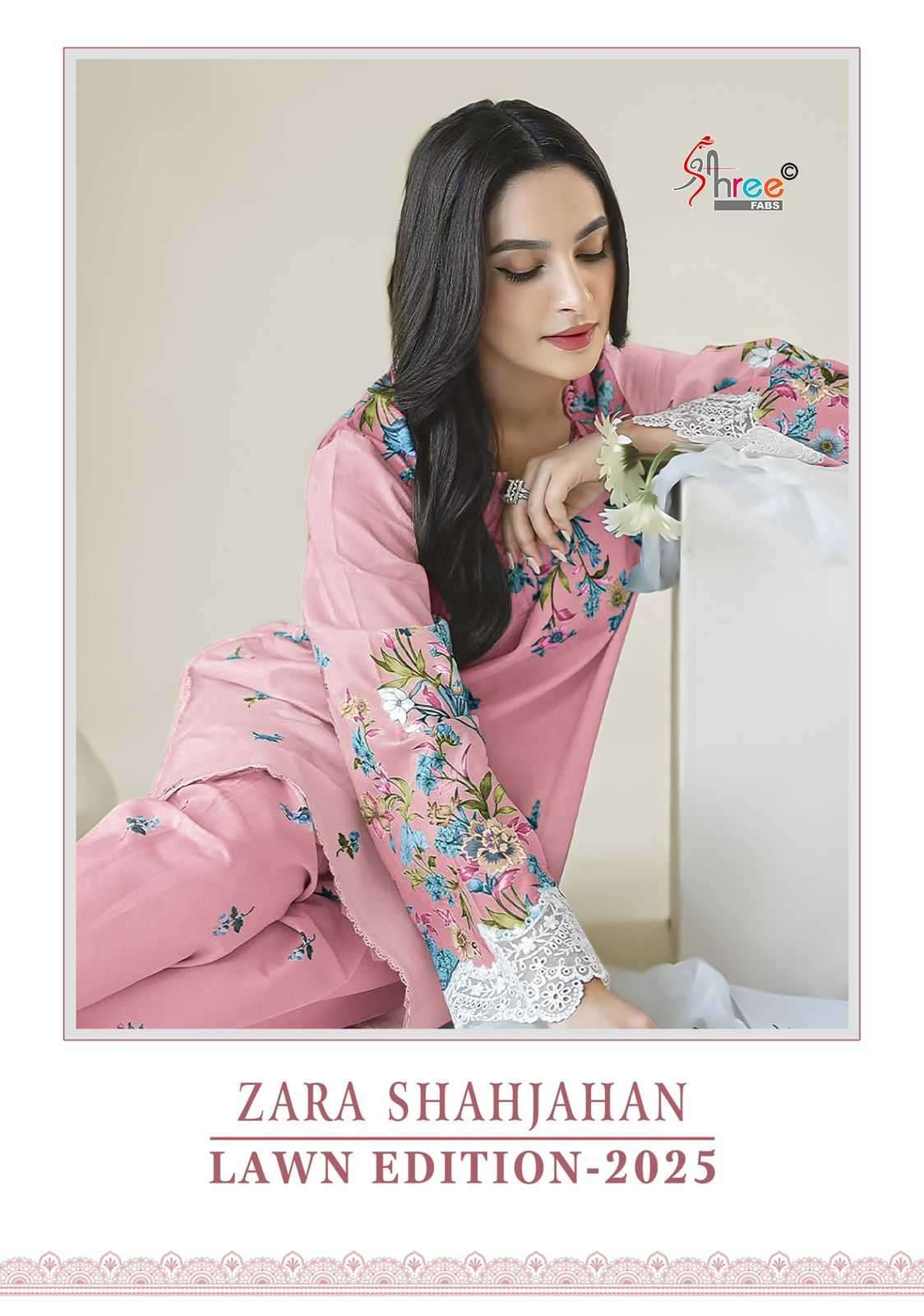 Shree Fab Zara Shahjahan Lawn Edition 25 Pakistani suits for wedding in Mumbai