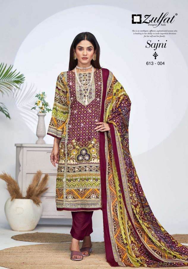 Zulfat Sajni Vol 4 Wholesale cotton dress materials