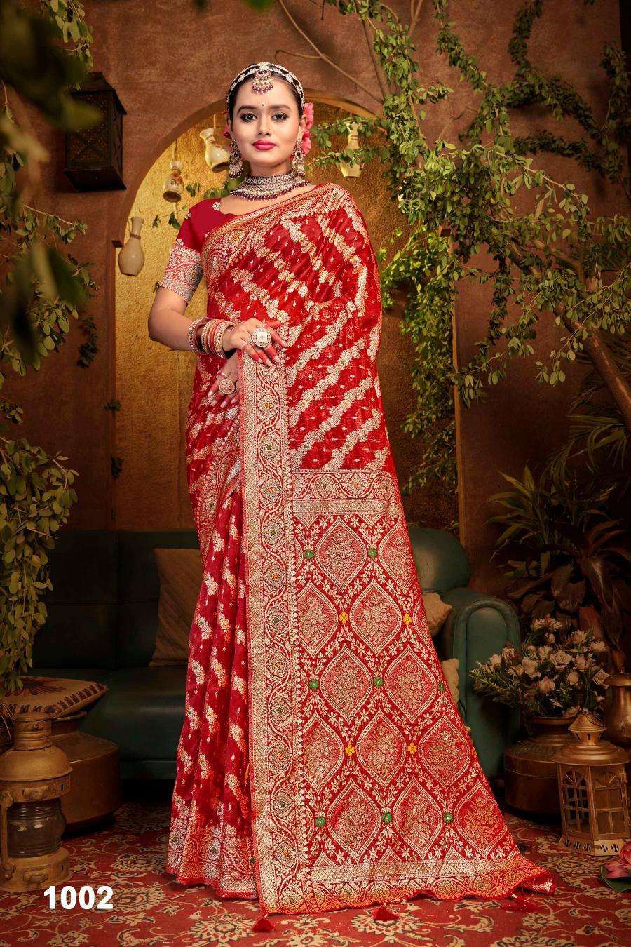 Saroj Mahakumbh organza sarovski vol.7 wholesale sarees online shopping