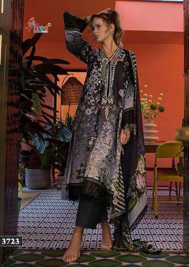 Shree Fabs Sobia Nazir Premium Lawn Collection Vol 2 Chiffon Dupatta wholesale salwar kameez delhi