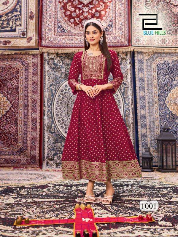 Blue Hills Butterfly vol 2 Latest Kurti designs for wholesale