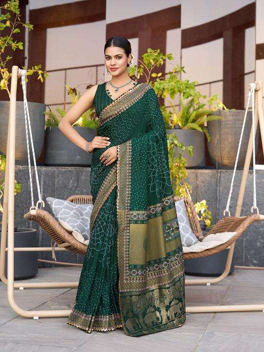 kapda Thread Bandhani Bulk saree suppliers