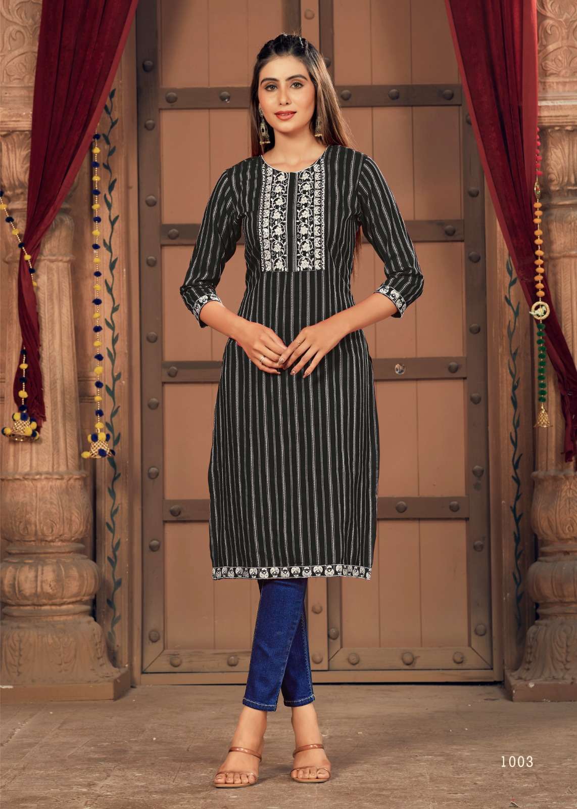 GEETA V-3  silk Kurti