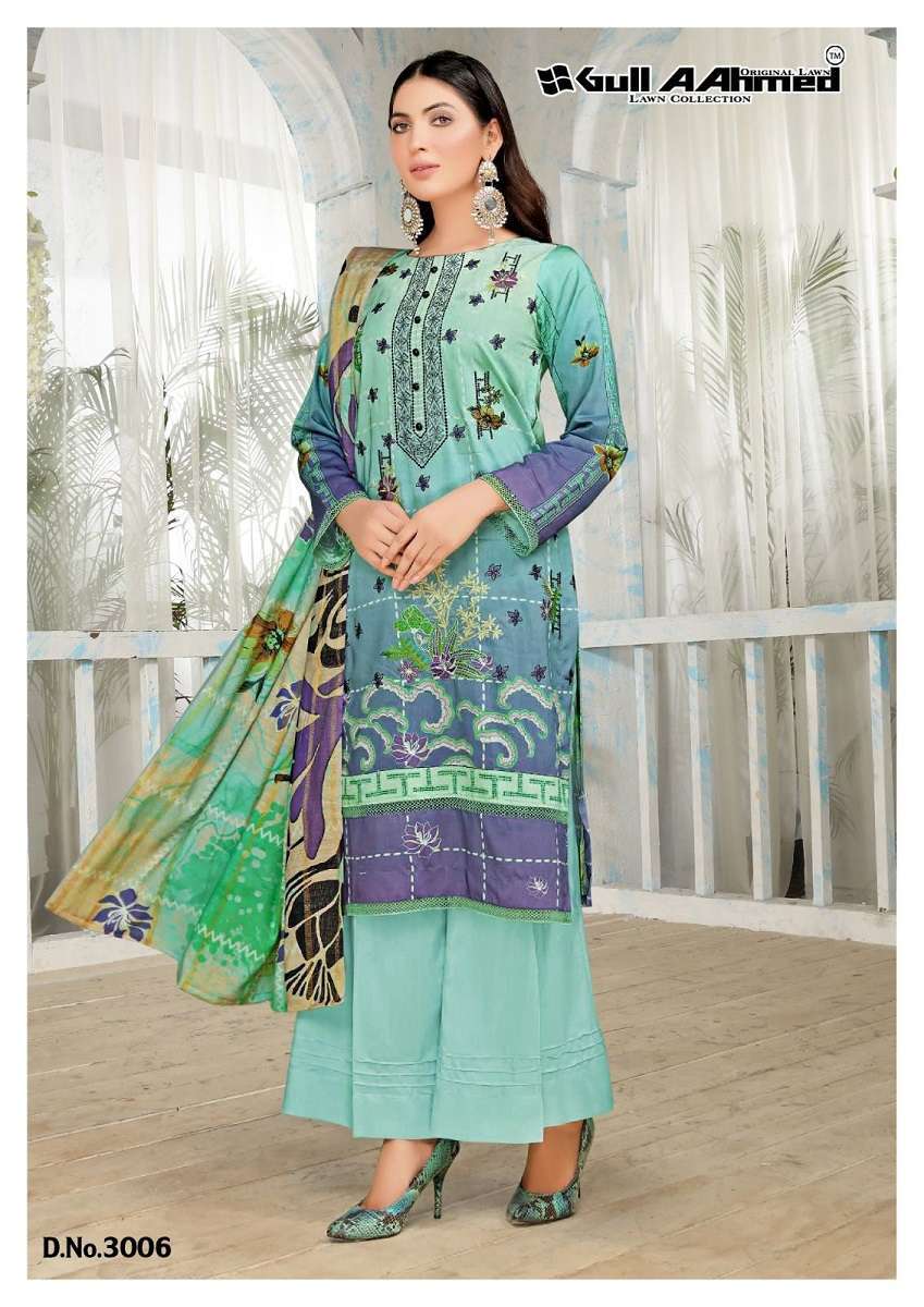 Gull AAhmed Minhal Vol-3 -  cotton Dress Material  