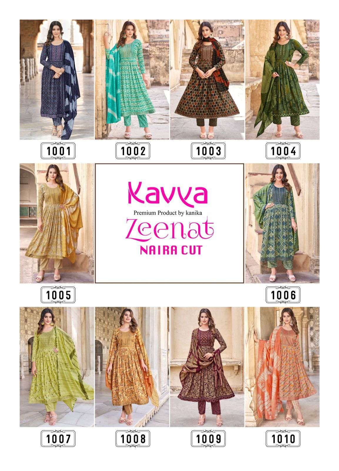 KAVYA ZEENAT VOL 1 Naira Cut Kurti