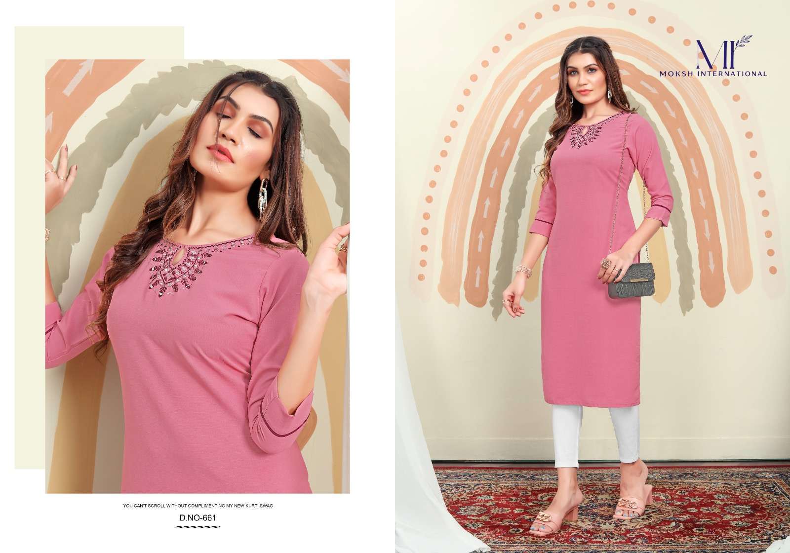 Moksh International Mirror Vol-1 Kurti