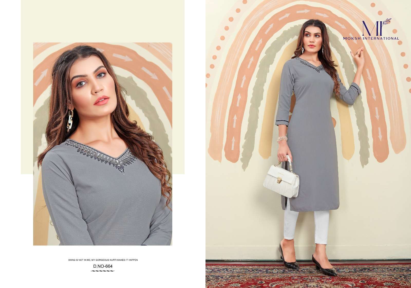 Moksh International Mirror Vol-1 Kurti