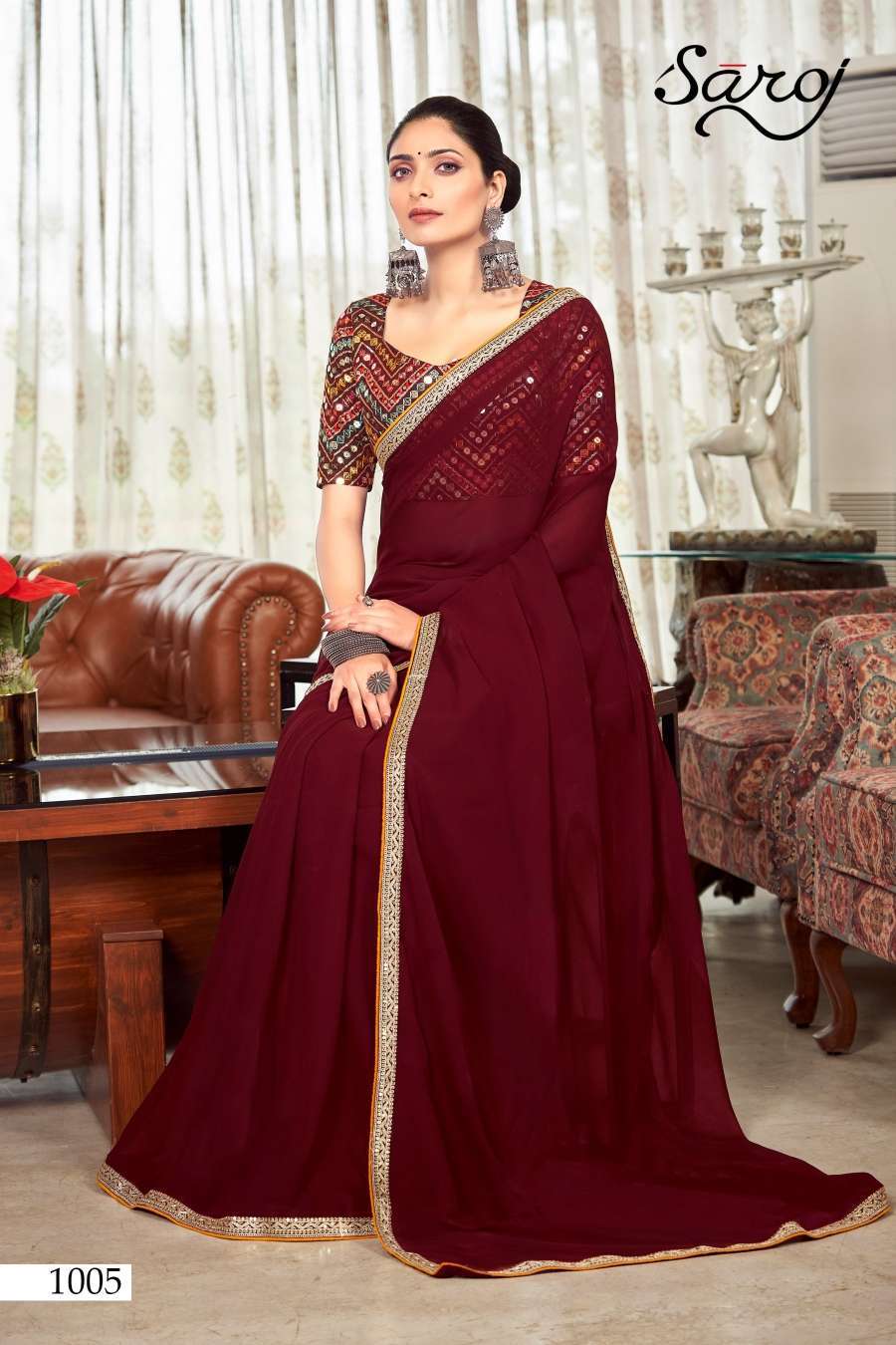 Georgette Sarees WHOLESALER, EXPORTER AND MANUFACTURER