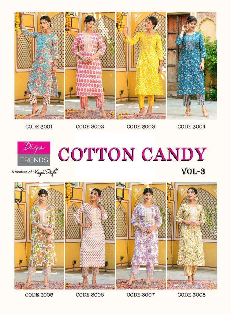 Diya Trends Cotton Candy Vol -3 Kurti 