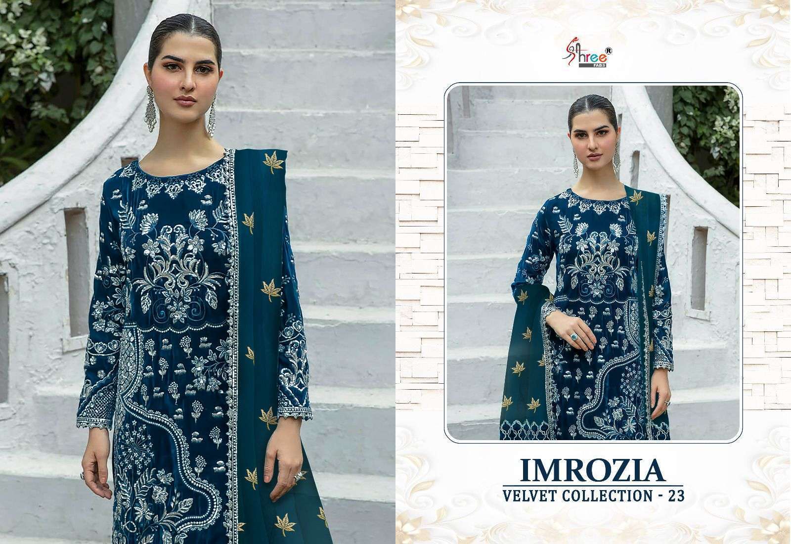 Imrozia Velvat With Heavy Embrodered Salwar Kameez Wholesale SURAT