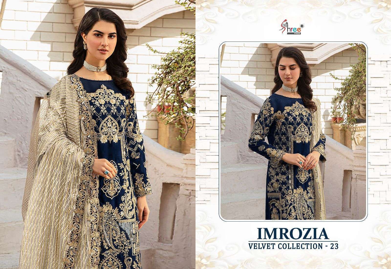 Imrozia Velvat With Heavy Embrodered Salwar Kameez Wholesale SURAT