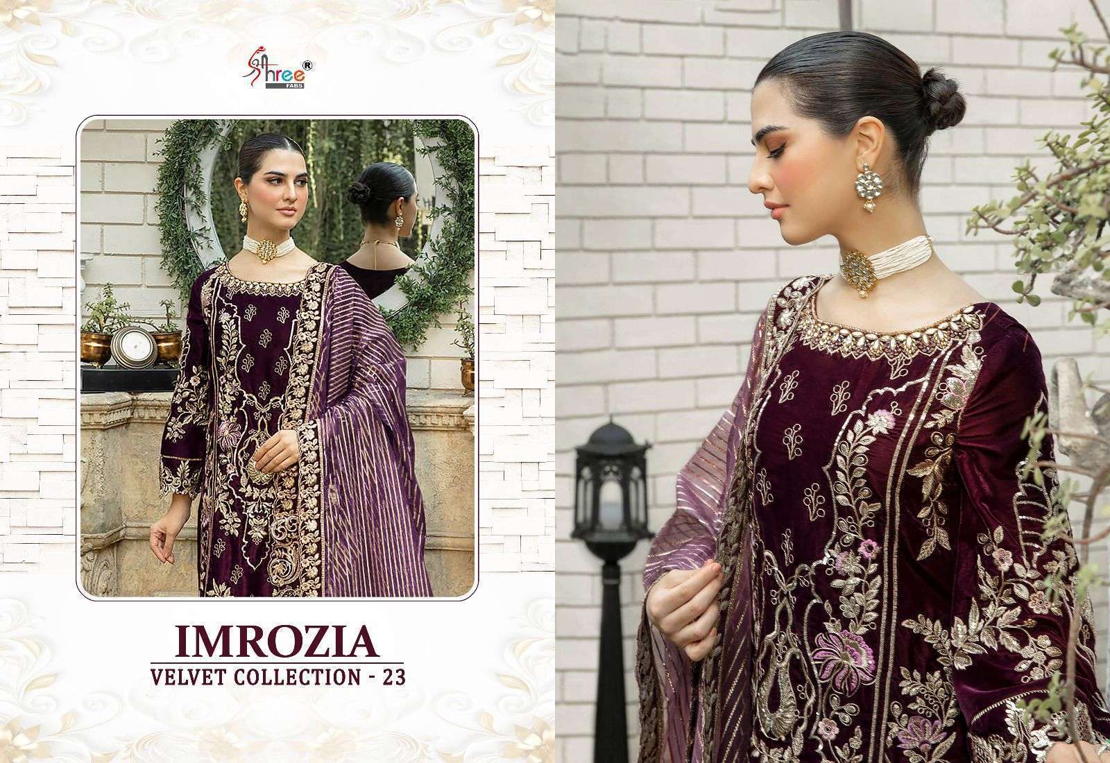 Imrozia Velvat With Heavy Embrodered Salwar Kameez Wholesale SURAT