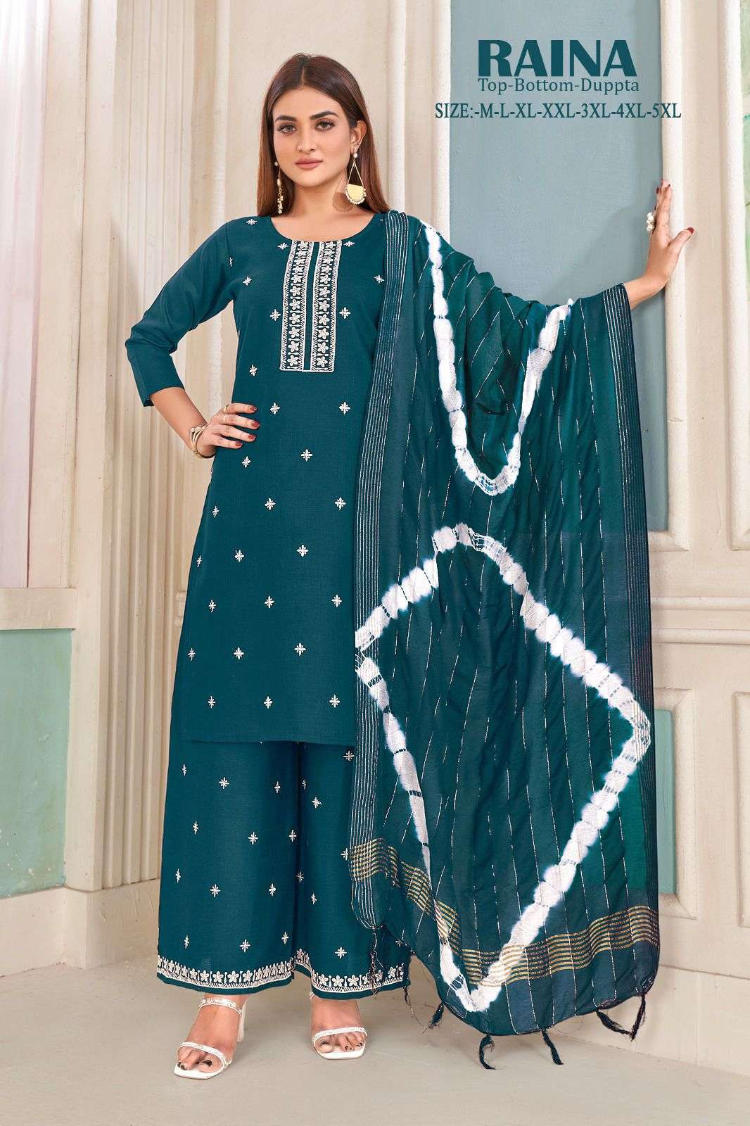 Cotton kurti with outlet plazo