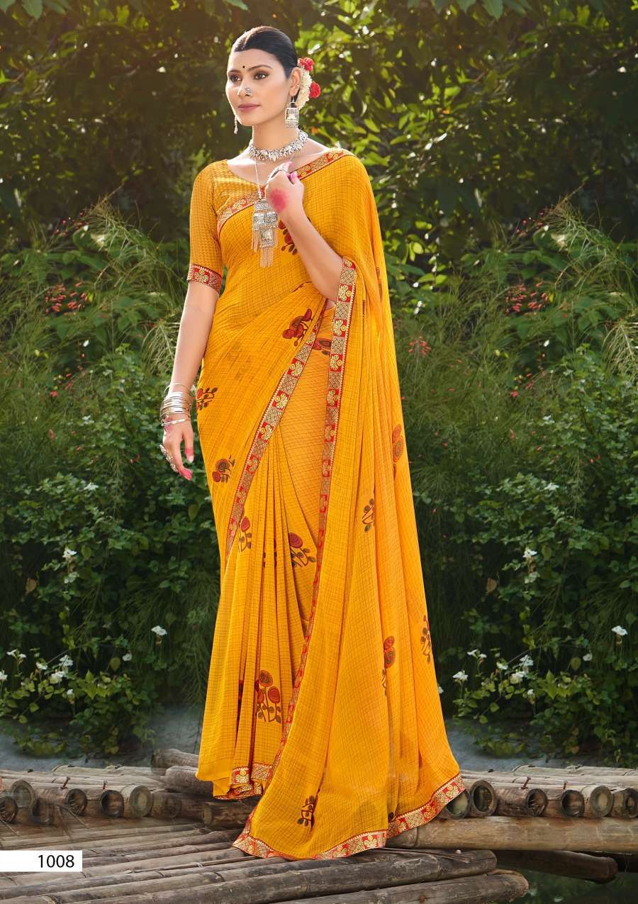 Buy plain georgette sarees wholesale price online: New Catalog