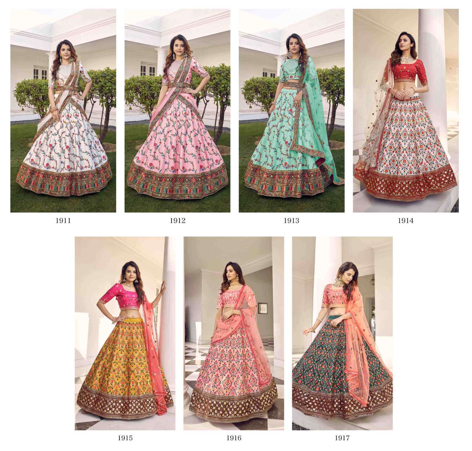 HIRANYAM VOL -2014 GREAT COLLECTION OF FLOWER LEHENGA CHOLI surat market