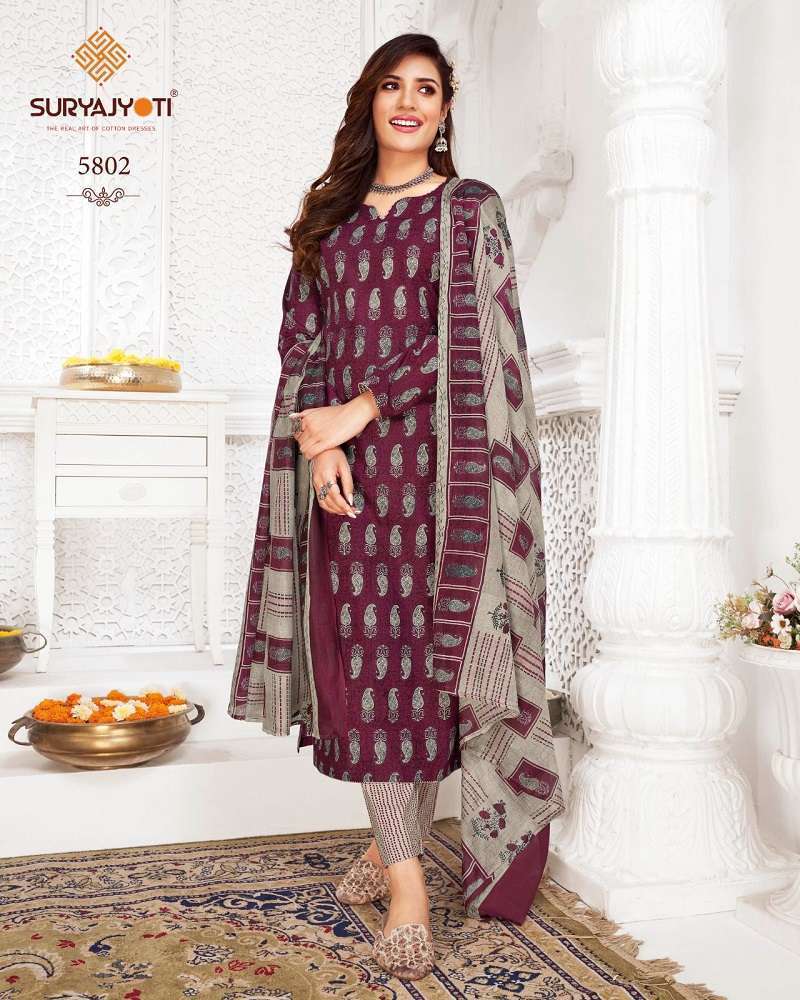 Suryajyoti Trendy Cottons 54 Regular Wear Designer Dress Material