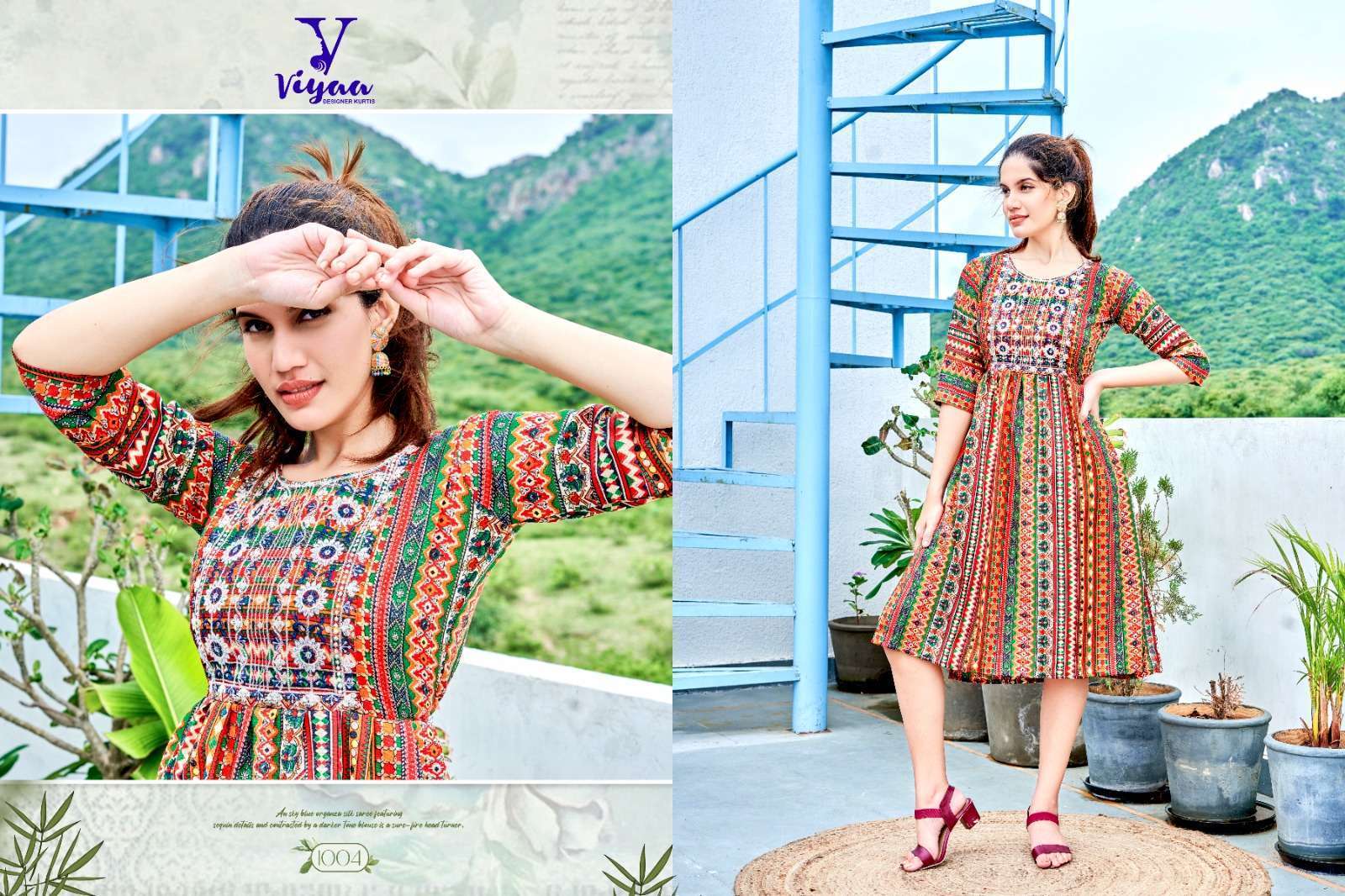 Viyaa Designer Maira V5 Kurti Wholesale SURAT