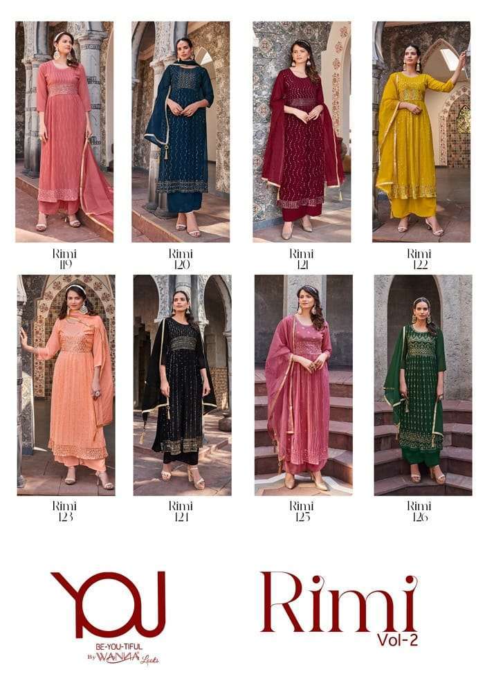 Wanna Rimi Vol 2 Kurti  pant dupatta 