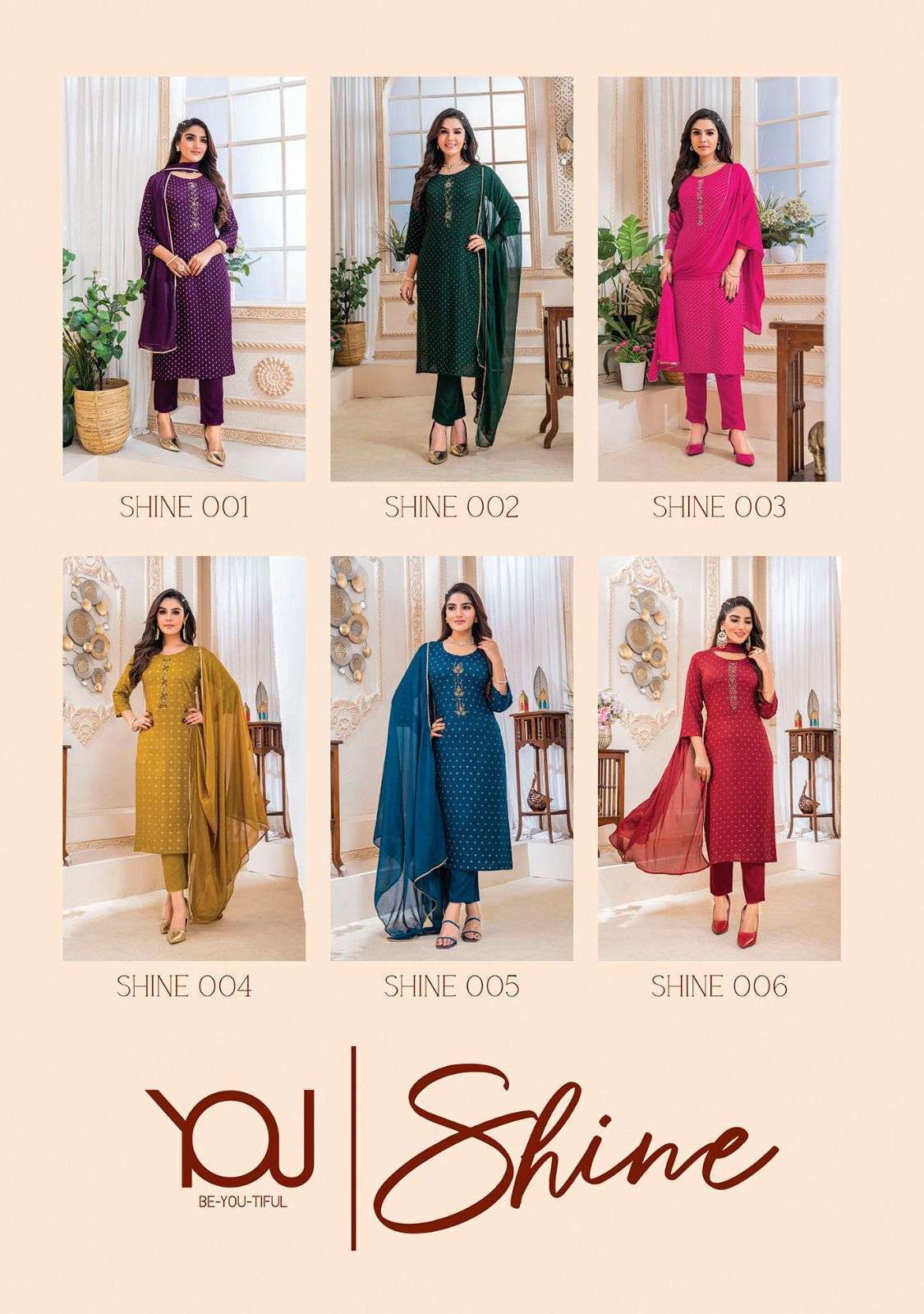 Wanna Shine Kurti Pant Dupatta Wolesale SURAT